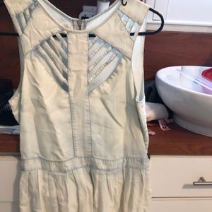 Rachel Roy Acid wash denim dress small